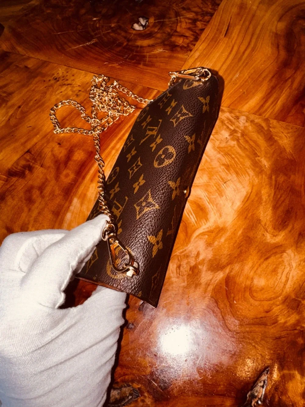 Louis Vuitton, beautiful vintage Sarah, long wallet, monogram, brown converted - Picture 12 of 14